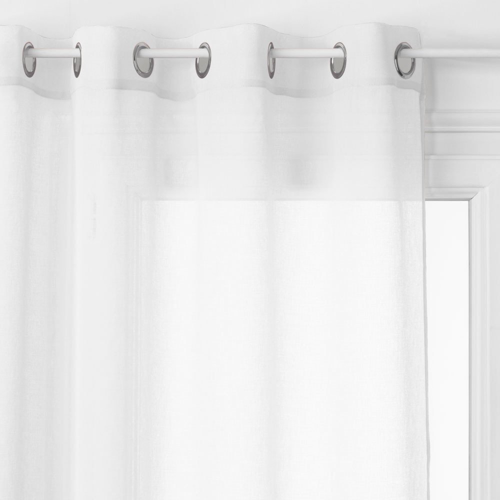 Zasłona tekstylna GEORGETTE, 140 x 240 cm, kolor biały