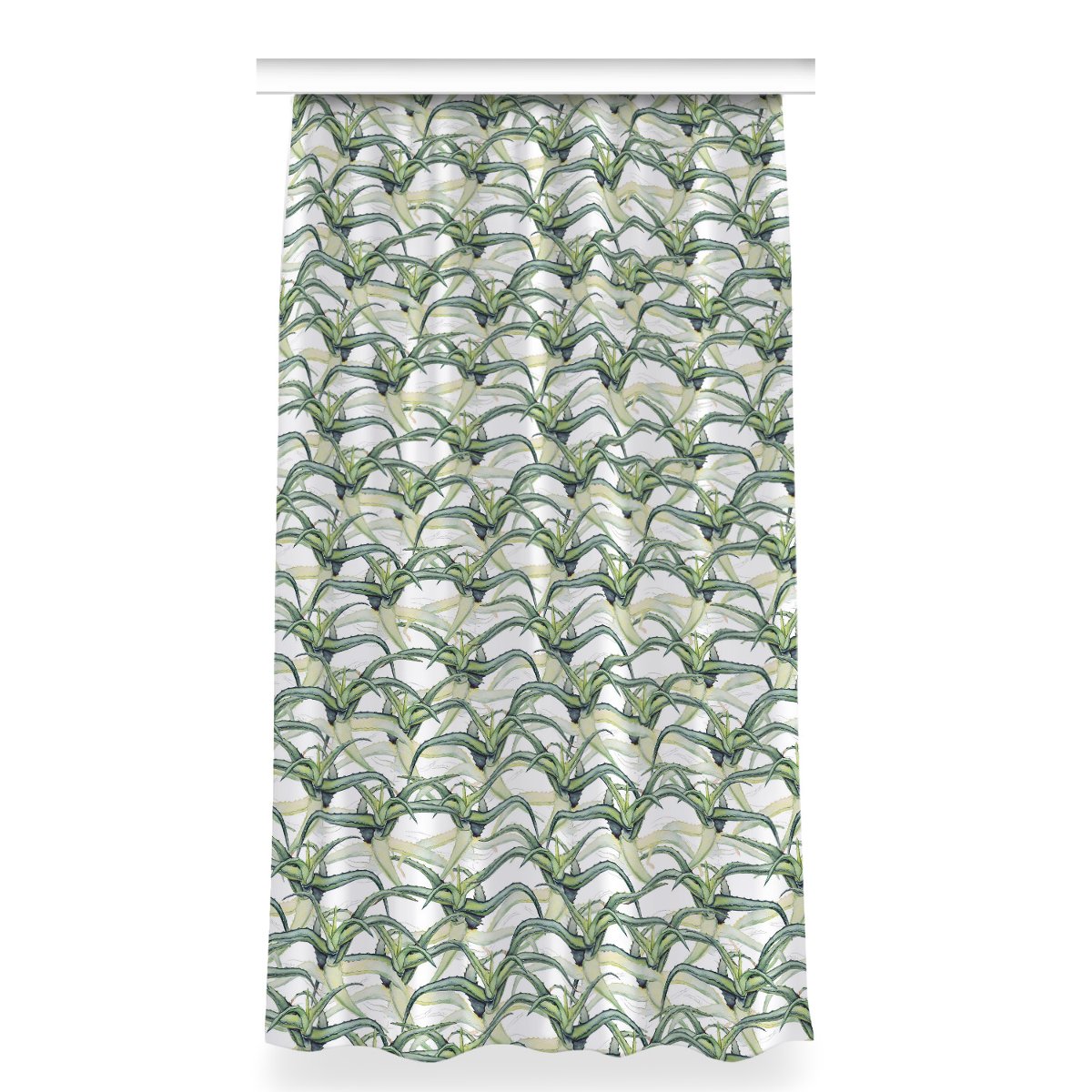 Zasłona z grafiką gotowa dekor 150x280 Obraz Aloes, Fabricsy