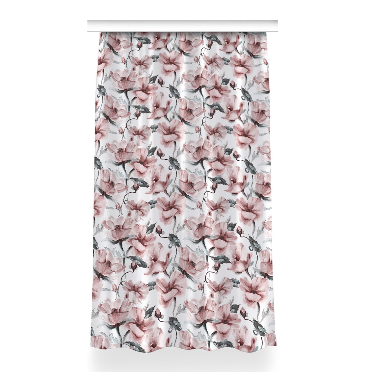 Zasłona z nadrukiem gotowa 150x260 Kwiatowy obraz, Fabricsy