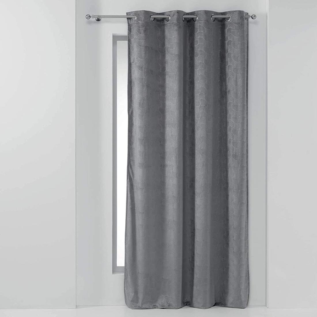 Tende Douceur d intérieur PANNEAU A OEILLETS 140 x 240 CM VOILE SABLE BRODE COLYNE