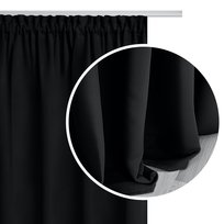 Zasłona ziaciemniająca na taśmie Hold 140x270 cm czarna Spod Igły i Nitki