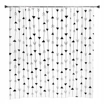 Zasłonka do prysznicu wanny łazienki Arrow biała 180x180 PEVA