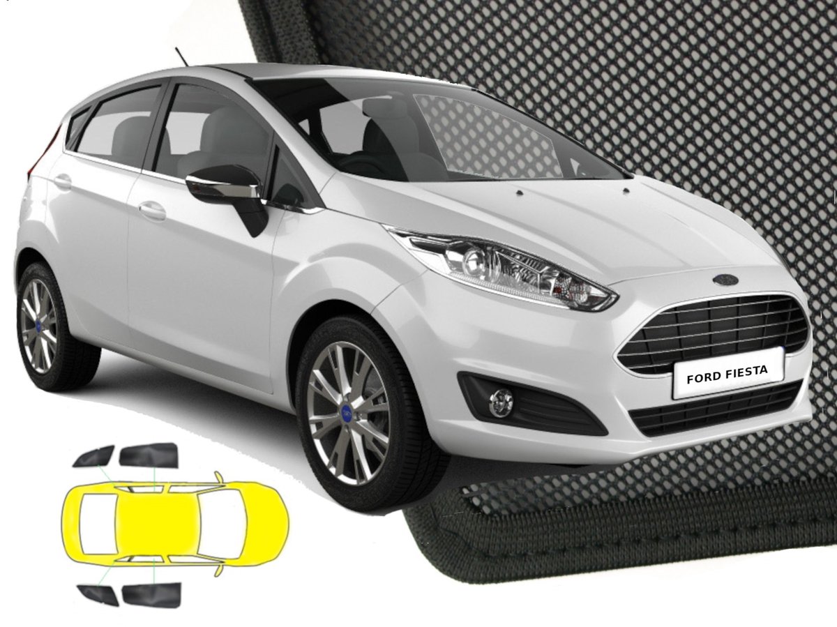 Zasłonki przeciwsłoneczne do Ford Fiesta ŚCIEMNIJ.TO, 4 szt.
