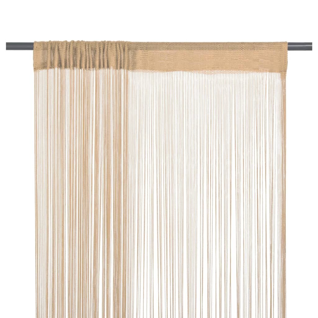 Zasłony MWGROUP, beżowe, 140x250 cm, 2 szt.