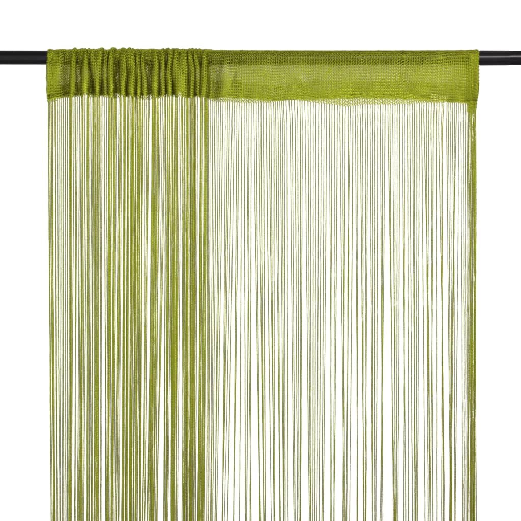 Zasłony MWGROUP, zielone, 100x250 cm, 2 szt.