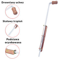 ZASUWA SPRĘŻYNOWA  600mm WĄSKA OC BAUSTER