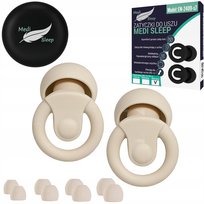 Zatyczki do uszu stopery do spania Medi Sleep rozmiar XS / S / M / L beżowe