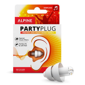 Zatyczki stopery muzyczne Alpine PartyPlug White - Alpine