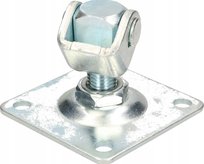 Zawias regulowany bramowy przykręcany gwint M20 stalowy 100X100 mm solidny Kotarbau