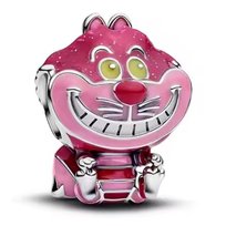 Zawieszka Charms SREBRO 925 Koralik Kot z Cheshire Alicja z Krainy Czarów