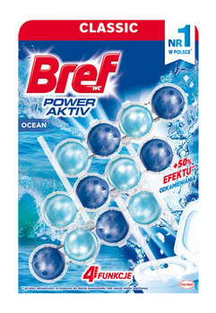 Zawieszka do muszli wc BREF Power Aktiv Ocean Breeze,3x50 g - Bref