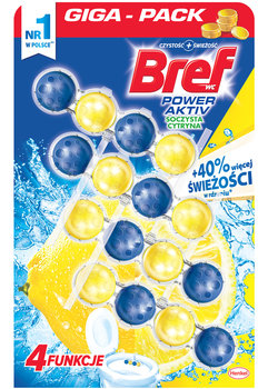 Zawieszka do WC BREF Active Cytryna, 4x50g - Bref