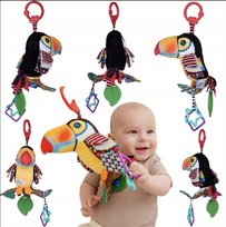 ZAWIESZKA DO WOZKA KONTRASTOWA SENSORYCZNA DLA NIEMOWLAT DZIECI TUKAN XXL