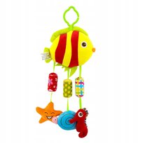 Zawieszka Edukacyjna „Rybka” – Sensoryczna Zabawka Do Wózka I Łóżeczka