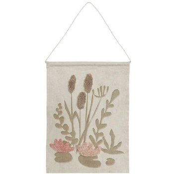 Zawieszka materiałowa dla dzieci - trzciny i lilie wodne - 26 x 45 cm - Lorena Canals