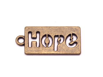 Zawieszka Metalowa Hope Nadzieja ( 1 Szt ) Złota - Inna marka