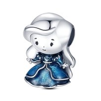 Zawieszka SREBRO 925 Charms koralik Disney Kopciuszek