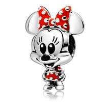 Zawieszka SREBRO 925 Charms koralik Disney Myszka Minnie Inna marka