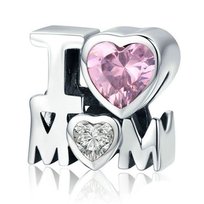 Zawieszka SREBRO 925 Charms koralik do PANDORA I Love Mom