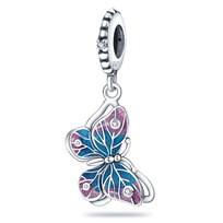 Zawieszka SREBRO 925 Charms koralik do PANDORA Motyl