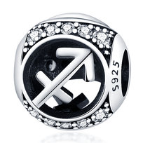 Zawieszka Srebro 925 Charms Koralik Do Pandora Znak Zodiaku Strzelec