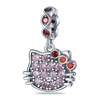 Zawieszka SREBRO 925 Charms koralik Hello Kitty Sfera Damska