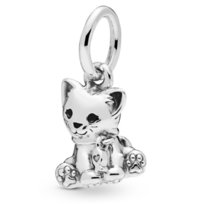Zawieszka SREBRO 925 Charms koralik Kotek Sfera Damska