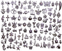 Zawieszki Metalowe Charms 100 sztuk Zestaw zawieszek FR0006-A Inna marka
