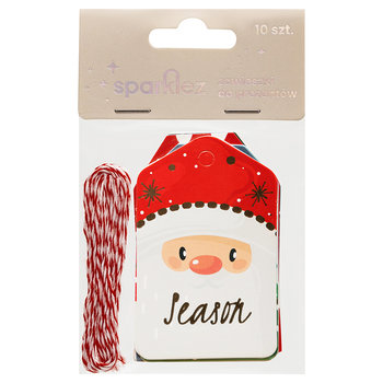 Zawieszki świąteczne 10szt 4x7cm - Sparklez