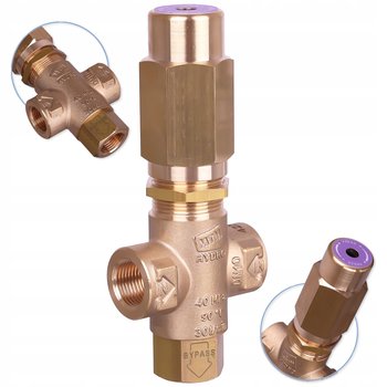Zawór bezpieczeństwa MTM PRV40 T 400bar 90°C 30l/min gwint 3/8 do myjki - MTM