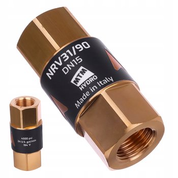 Zawór zwrotny MTM HYDRO do myjki pompy gwint 1/2" By-Pass 310bar 90l/min - MTM