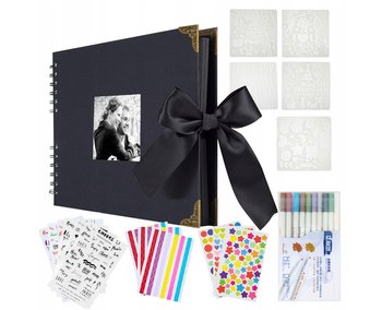 Zaxer, Album na zdjęcia do zdobienia scrapbookingu A4, czarny - Zaxer