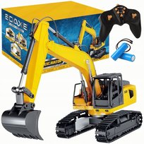 Zdalnie Sterowana Koparka Na Pilot Rc Obrotowa 360 Metalowa Łyżka 2Xbaterie