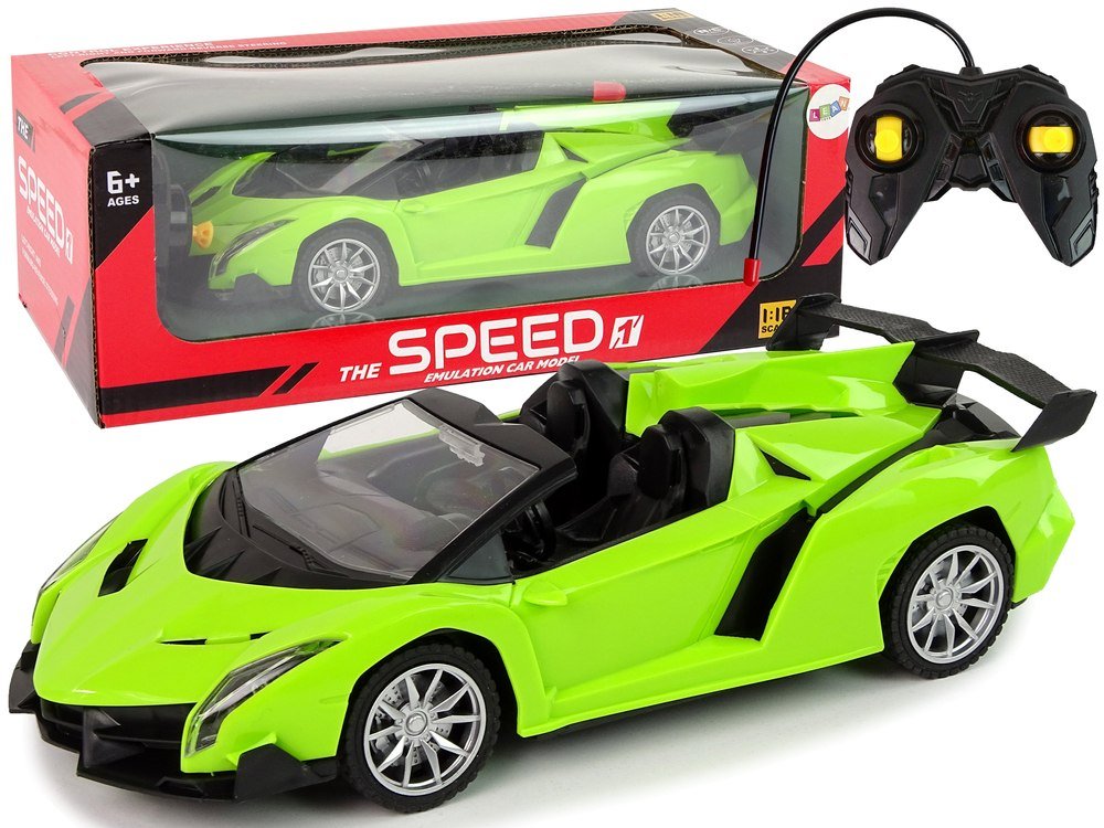 Фото - Машинка LEAN Toys Zdalnie Sterowane Auto Sportowe R/C 1:18 Zielone Import Leantoys 
