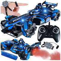 Zdalnie Sterowany Samochód RC 4x4 z Dymem 2 piloty, Gestem Ręki Y374