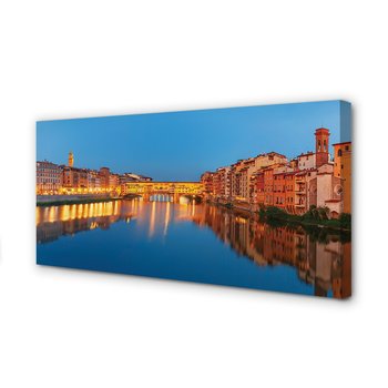 Zdjęcie na płótnie dekor TULUP Włochy Rzeka mosty, 100x50 cm cm - Tulup
