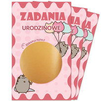 ZDRAPKI ZADANIA URODZINOWE PUSHEEN CAT DZIECI ZABAWA Inna marka