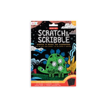 Zdrapywanki Mini Scratch & Scribble - Dinozaury - Ooly