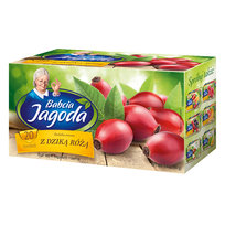 Zdrowa Herbatka Owocowa Dzika Róża Naturalna 20T Babcia Jagoda