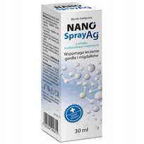 Zdrowe Korzyści NANOSpray AG spray wspomaga leczenie migdałków gardła 30 ml Inna marka