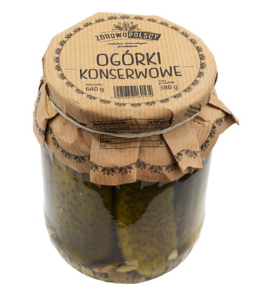 inna (Inny) Zdrowopolscy Ogórki konserwowe 640g