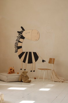 Zebra - drewniana dekoracja na ścianę w stylu Safari Rozmiar XL - Cut It Now