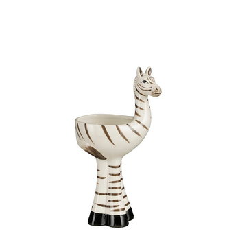 ZEBRA zabawna osłonka ceramiczna -  h 19,5 cm -  Mica Decoration - Mica Decorations