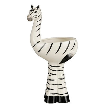 ZEBRA zabawna osłonka ceramiczna -  h 37 cm -  Mica Decoration - Mica Decorations