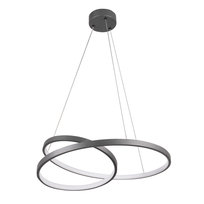 Zefira led 50 lampa wisząca antracyt 4000k