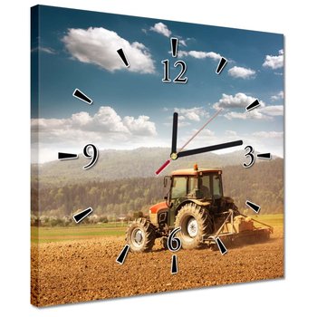 Zegar 30x30cm Rolnictwo z traktorem - ZeSmakiem