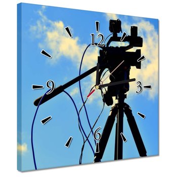 Zegar 30x30cm Strumień cyfrowy z kamery - ZeSmakiem