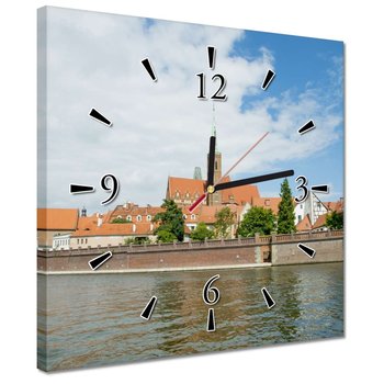 Zegar 30x30cm Wrocław Wodna wycieczka - ZeSmakiem