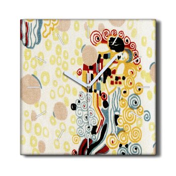 Zegar canvas cichy do sypialni 30x30 Gustav Klimt, Coloray - Coloray