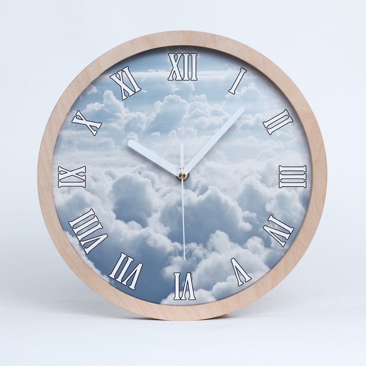 Zegar drewniany rzymski chmury z lotu ptaka fi 30, Tulup - Tulup ...